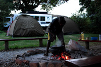 jaba preparing dinner over the fire
