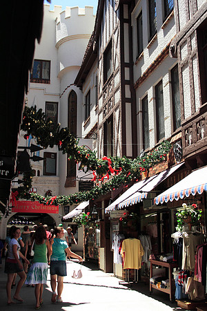christmas decorations in downtown perth