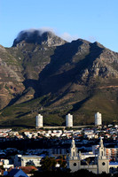 view of table mountain from our apartment