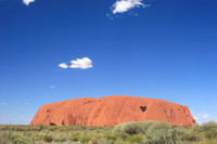 ayers rock during the day