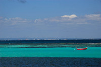rottnest island with perth in the background