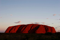 ayers rock at 7:09 pm