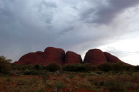 the olgas at sunset (not much sun)