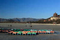 the frozen lake at the summer palace