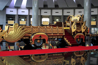 the sultan's chariot and that's solid gold on the chariot