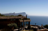 park ranger in the cape of good hope nature reserve looking out for baboons (they throw rocks near the baboons to scare them off)