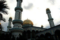 the sultan's mosque - none one knows the price of building the mosque but just the chandelier inside is said to have cost 700 million dollars.