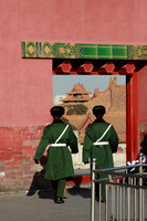 chinese police at the forbidden city