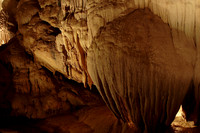 inside Lang's cave and the limestone formations