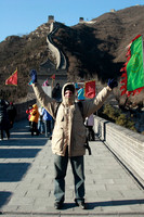 rick being held up at the great wall