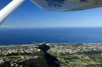 the view from the airplane