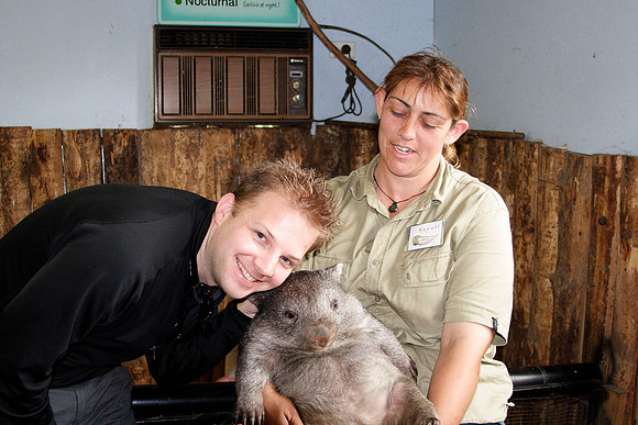 rick and the wombat - who's cuter?