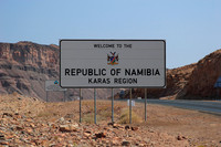 entering namibia