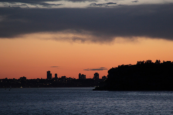 sunset from the Manly-Sydney ferry