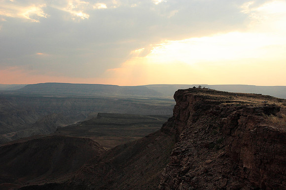 overlooking fish river canyon