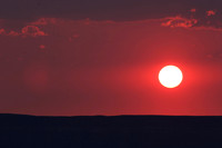 sunset over fish river canyon