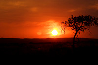 sunset over sesriem canyon
