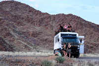 watching the sunset at sesriem canyon