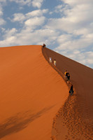 climbing down dune 45