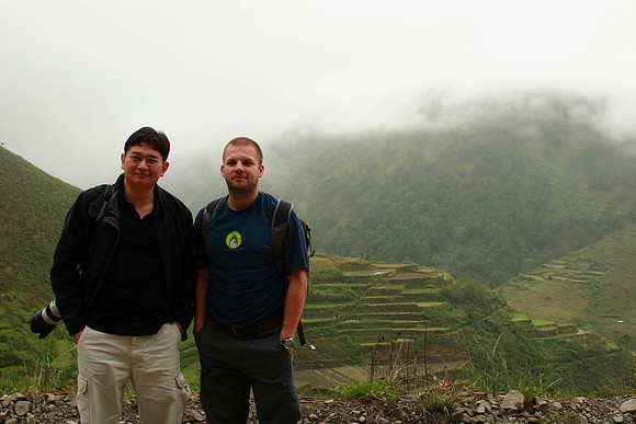rick and jay overlooking the rice terraces