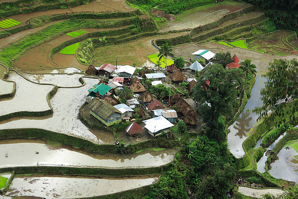 viilage of banga-an in the rice terraces