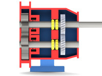 lobe pump cutaway